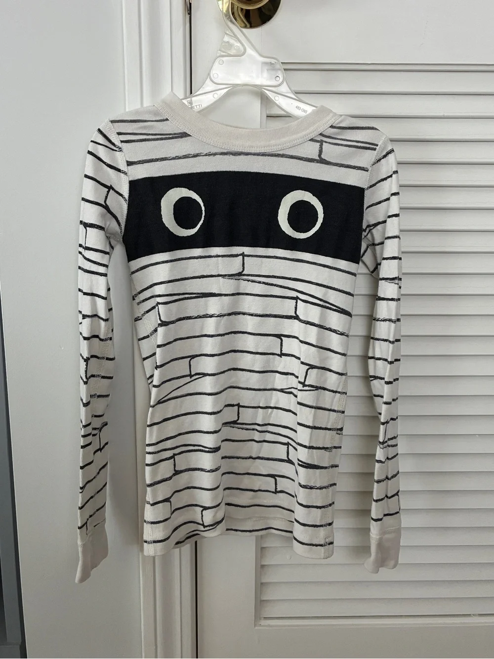 Hanna Anderson Kids Boys Halloween HannaJams Mummy Pajama Shirt Size 8